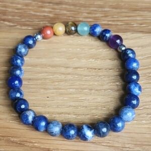 Chakra Bead Stretch Hand Crafted Bracelet